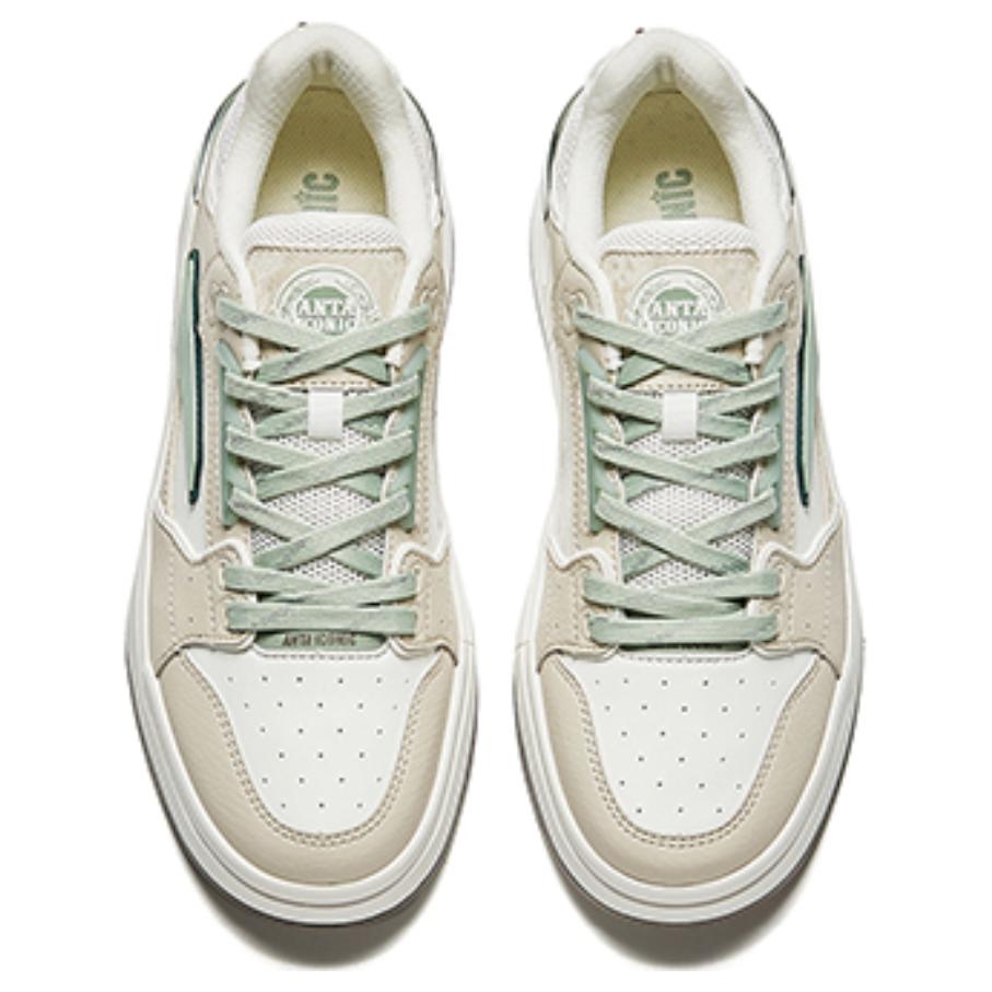 New Anta Street Naughty Lite Wear-Resistant Balance Low-Top Skateboard Shoes Women's White Beige Green 122438052-12