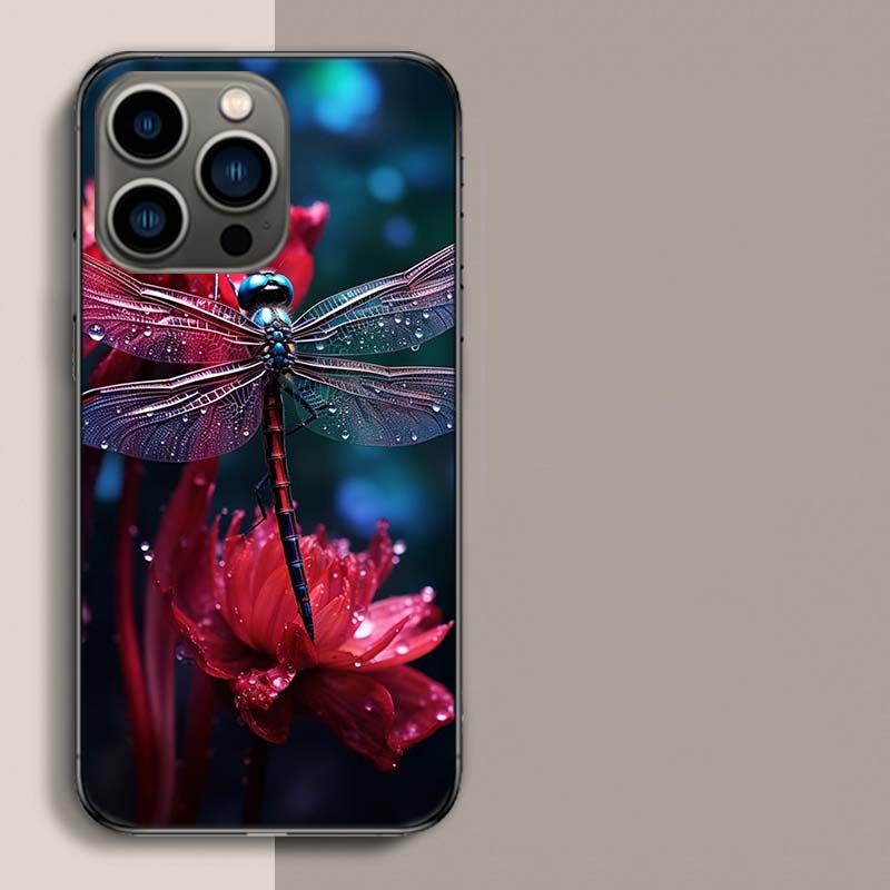 Schöne Libellen-Liebhaber Handyhülle Für Iphone 17 Air 15 Pro 14 Plus 16 Pro Max 17E 16E 12 13 Mini 11 Hülle Niedliche Fundas