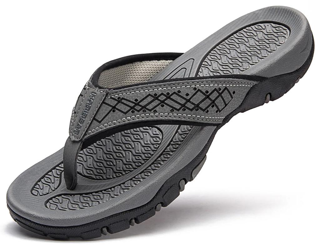 Fashion Men Flip Flops Beach Sandals Summer Man Shoes Flat Non Slip Fashion Designer Slippers Rubber Casual Shoe Zapatos 2025