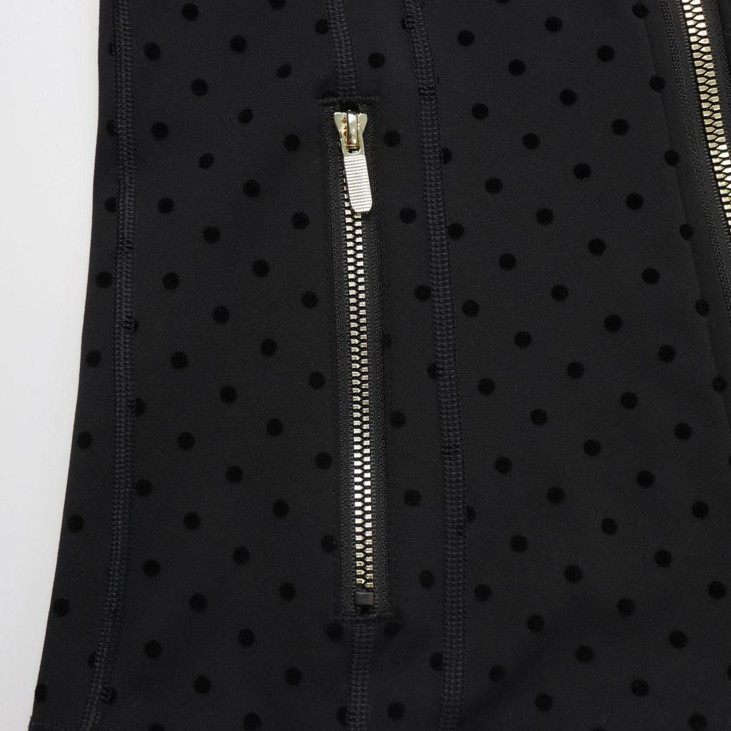 In-Stock Lulu Yoga Set: Black Stand Collar, New Zipper, Steel Stamp Gold Label, Defina Slim Fit Style.