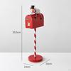 Christmas Mailbox Decoration Ornament Home Furnishing Xmas Iron Art