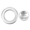 2PCS Engine Ignition Start Button Decoration Ring Frame Cover for Landrover EVOQUE 2020