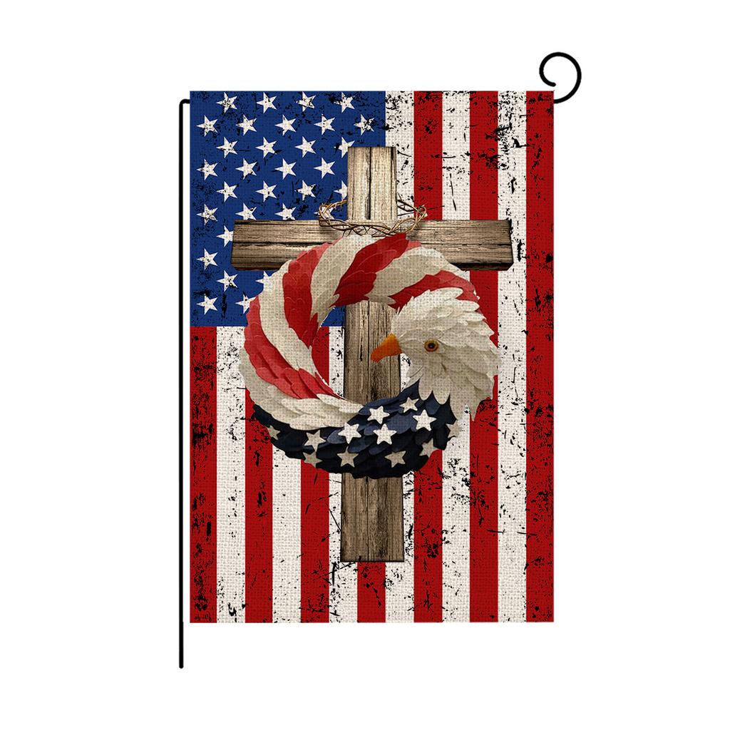 Double-sided Garden Flag Linen Printed Outdoor Garden Decoration Small Flag Holiday Flag