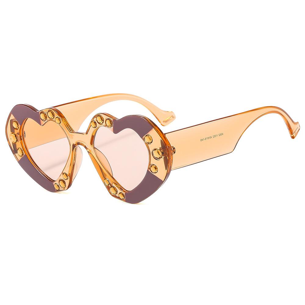 Love Heart Shaped Sunglasses Women Fashion Cute Sexy Retro Shades Vintage Luxury Sun Glasses Uv400 Punk Brand Eyewear