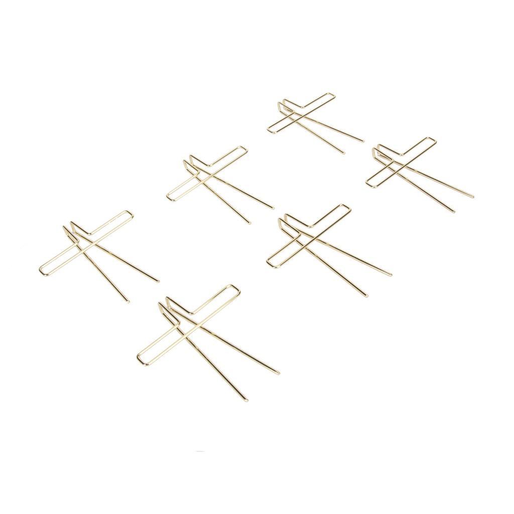 10 Pieces Paper Clip Metal Journaling Paper Clamps Office Paperclips for Paper Document Note Sorting and Organizing 88mm