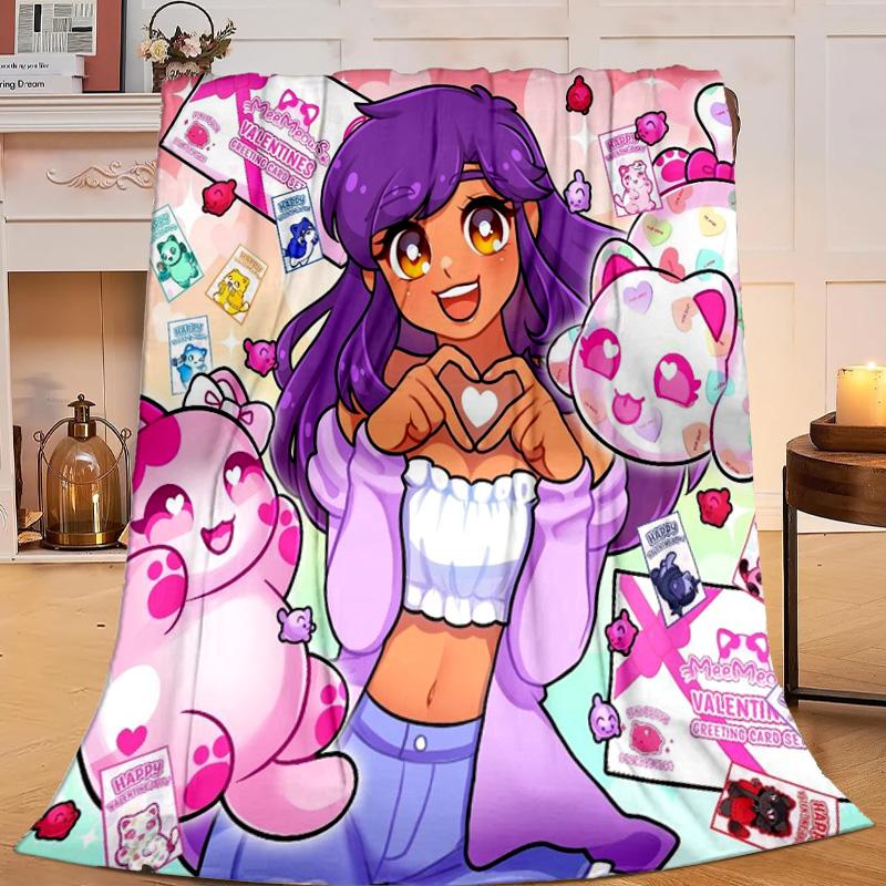 1PC Purple Powerhouse Flannel Blanket Gift, Suitable for Both Men And Women, Soft Ideal for Beds And Sofa, Birthday Or Christmas Gift