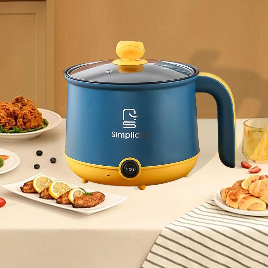 Elektrický hrnec 1,8 l Shabu Noodle Vařič na nudle Rýže Vysoká škola Modrý