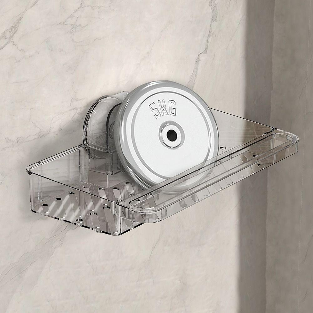 Transparent Sink Drain Rack Removable Wall-Mounted Storage Holder  Bathroom Accessories