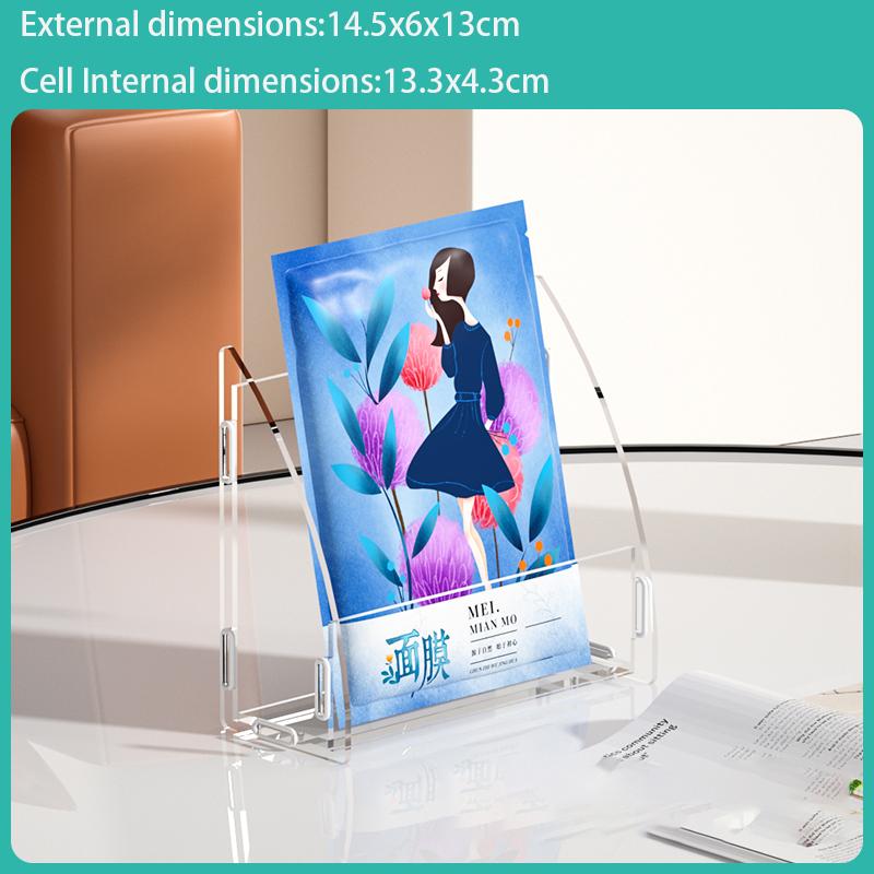 Multi-Layer Transparent Acrylic Mask Display Rack Home Cosmetics Storage Store Exhibitor Masks Decorative Makeups Display Stand 4790₽