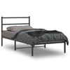VidaXL Metal Bed Frame with Black Headboard 100x190 Cm 355359