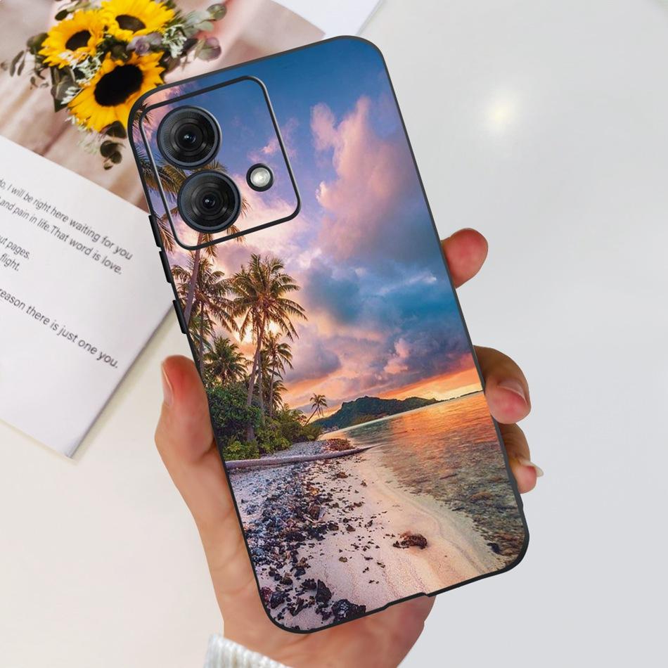 For Motorola Moto G84 Case MotoG84 G 84 5G 2023 Cute Painted Soft Silicone TPU Phone Back Cover Bumper