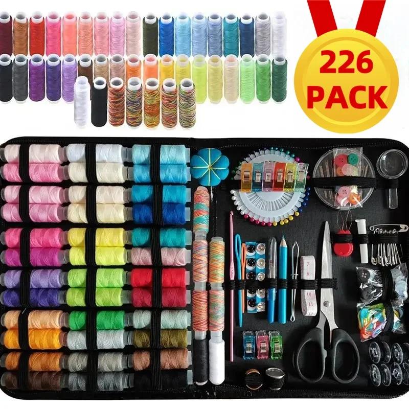 Sewing Kit Complete Handcraft Needle Thread Box Beginners Professionals Fixes DIY Knitting Set Sewing Accessorie Embroidery Tool