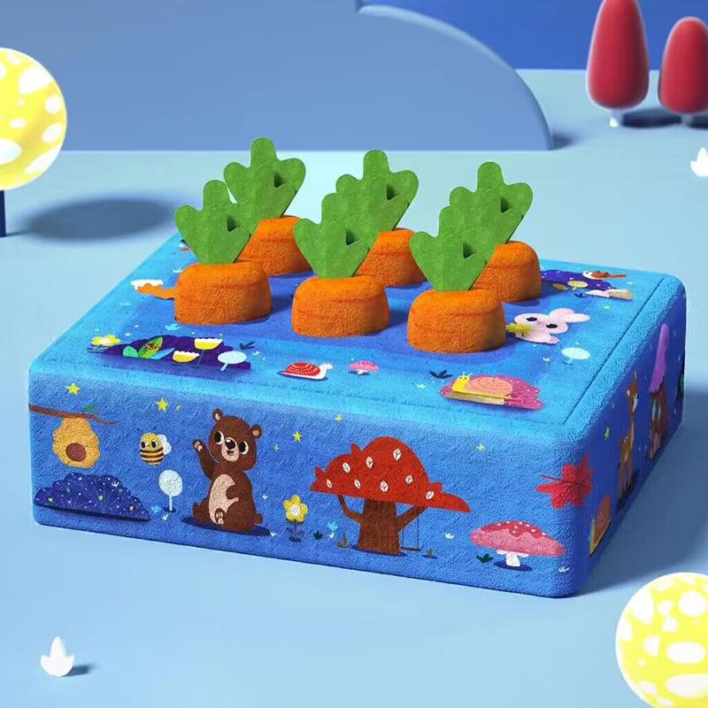 Baby Early Education Pull Radish Children'S Toys Baby Plush Simulation Farm Vegetable Field Carrot Doll