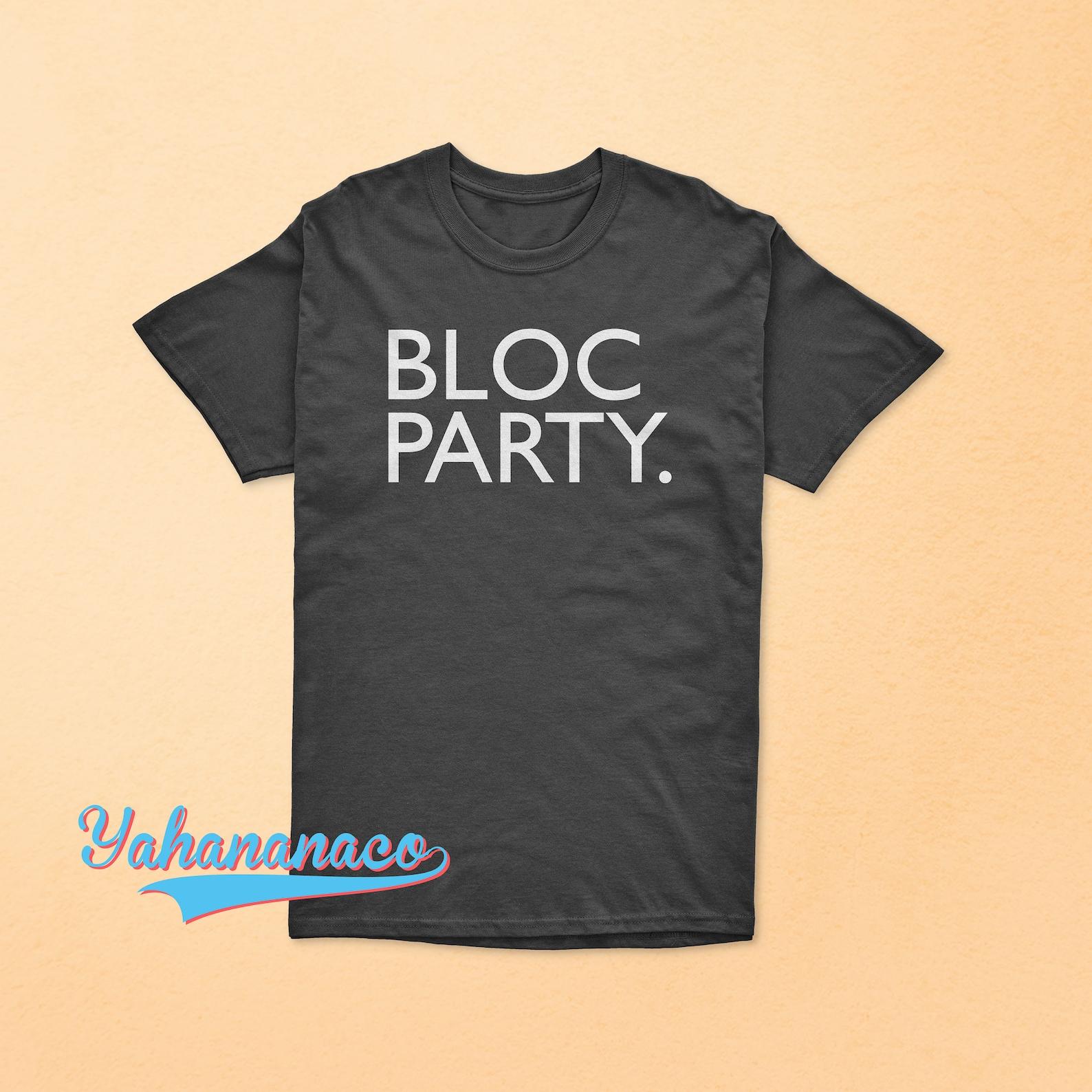 Bloc Party Band T-Shirt English Rock Indie Rock Alternative Rock Kele Okereke Music Band Black White Sport Grey Gildan T-Shirt M