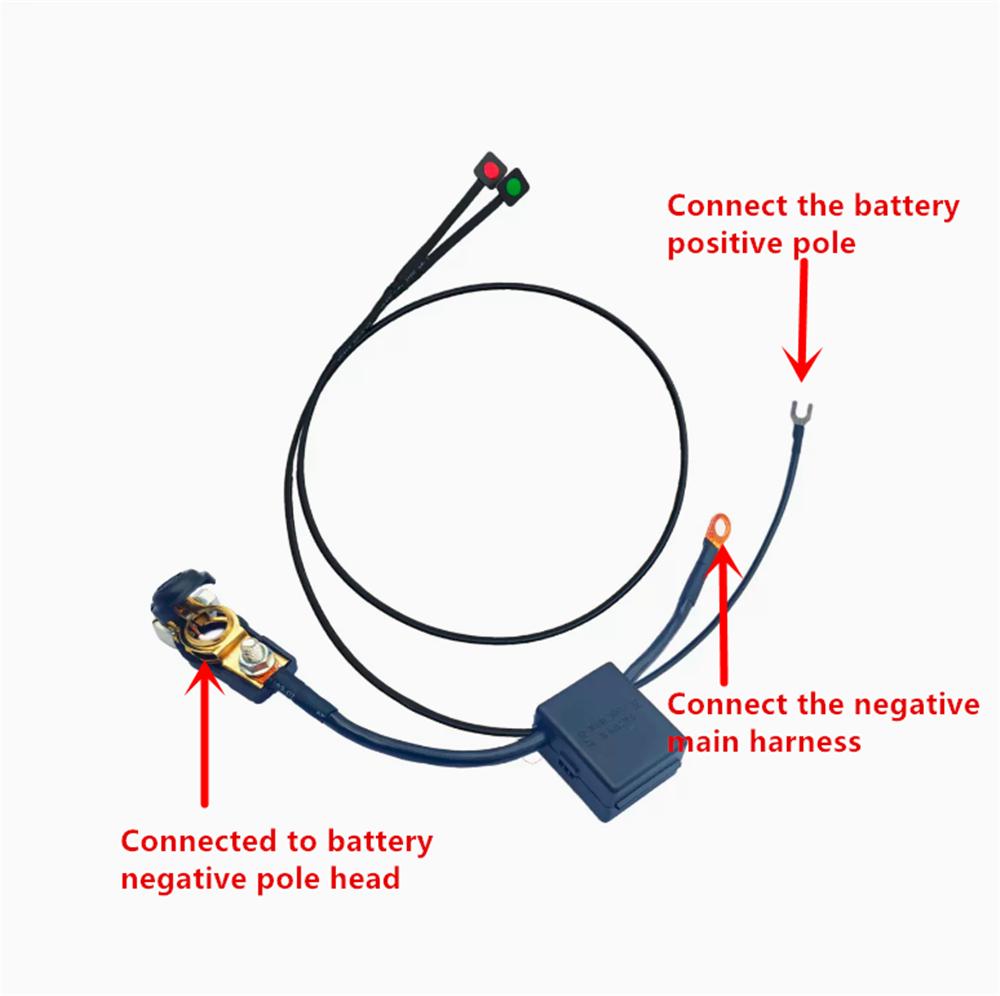 Universal Button Control Car Battery Disconnect Cut Off Isolator Master Switch