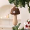 Mini Felt Mushroom Christmas Tree Ornaments