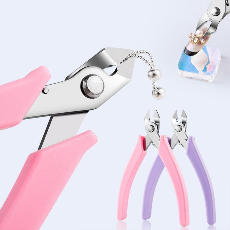 Profession Stainless Nail Picker Pliers For Jewelry Rhinestone Remover Nail Art Clipper Trimmer Tool Nail Cutter Scissor