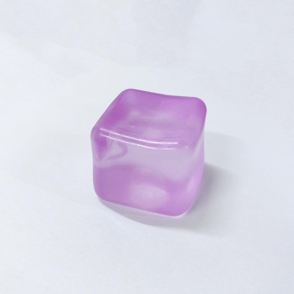 Maltose Cube Stress Squeeze Toy Ice Cube Stress Ball For Adults Kids Sensory Fidget Toy Anxiety Relief Square Shape Squishy Ball