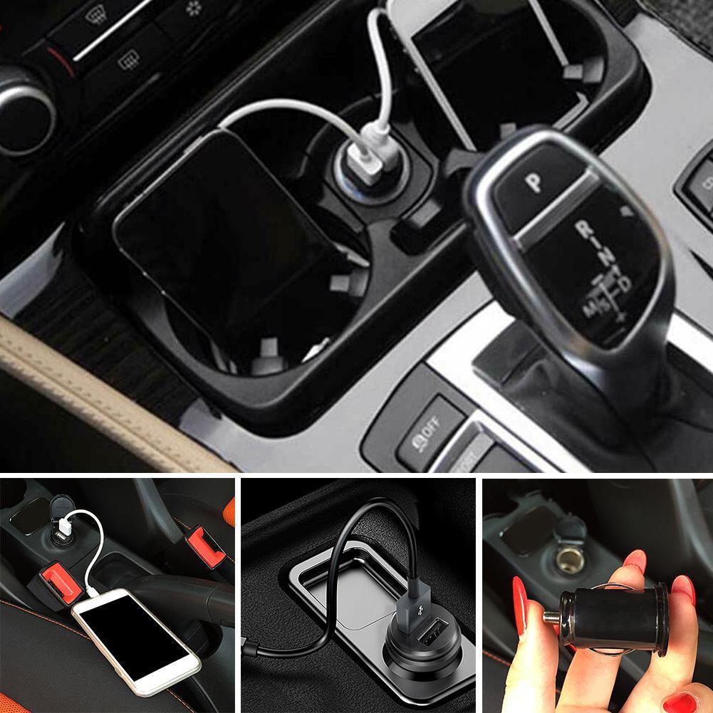 5V/2A Output Dual USB Car Charger 2 Port Cigarette Lighter Adapter Charger USB Power Adapter For All Smart Phones Auto Kits