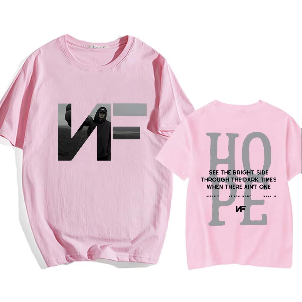 Rapper Graphic Printing Tee-shirt NF Hope Tour Print T-shirts Hip Hop Streetwear Short Sleeve Summer Cotton Tshirts
