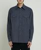 JUAN HOMME Washed Western Shirt (Charcoal)