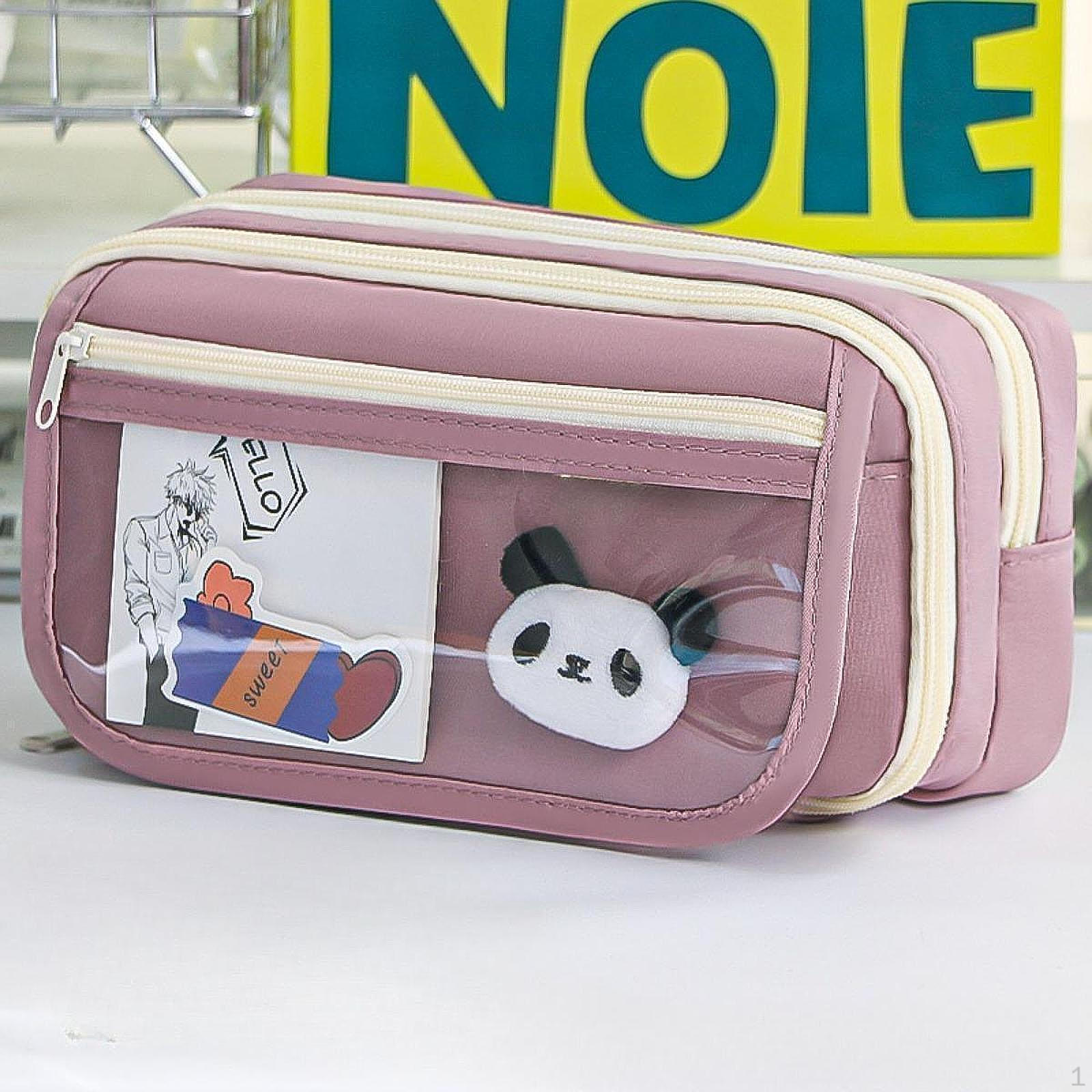 

Пенал для хранения, сумка для ручек для школы, офисных принадлежностей для мальчиков и девочек подростков фиолетовый