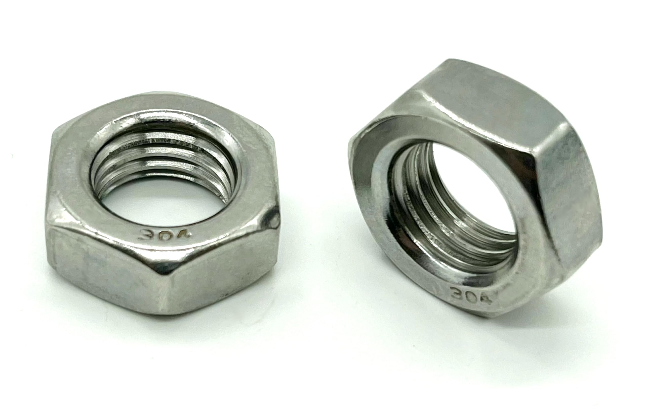

Adpack Stainless Steel Thin Hex Nuts 3 M8 of (Type Nuts), (Pack 10)