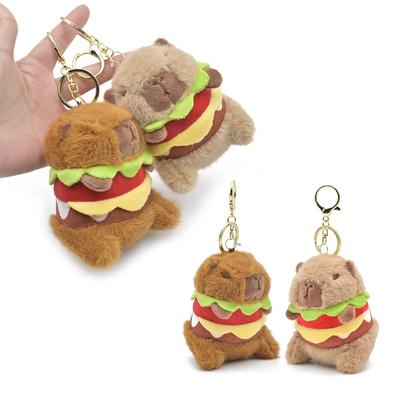 Cosplay Capybara Plüsch-Schlüsselanhänger Anhänger Cartoon Autoschlüssel Behänge Handtasche Dekoration Frauen Tasche Ornament Puppe Geburtstagsgeschenk