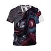 Marvel Avengers Harajuku Style T-Shirt Men Summer New Iron Man Spider-Man