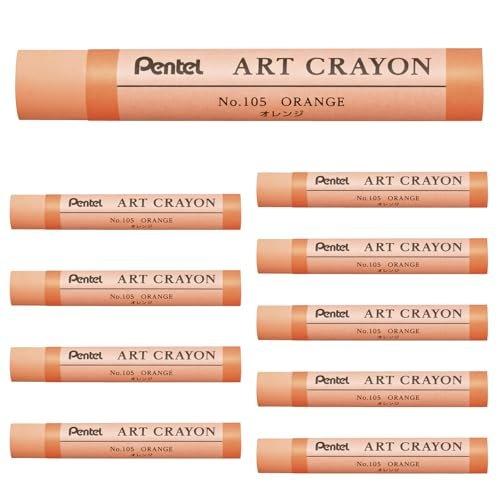 Pentel Art Crayon 8-Color Set with 1 Blender Pen AMZ-PTAC-8ST2 Professional Quality Oil Crayon