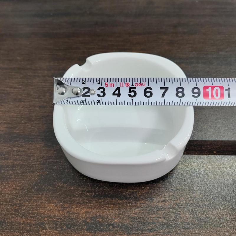 Elegant Ceramic Ashtray with Gold Trim for Hotels, Bars, Restaurants