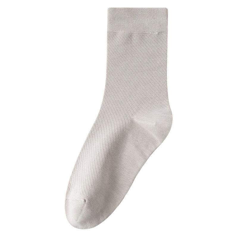 

Мужские летние тонкие коммерческие хлопковые носки-трубы из сетки против образования катышков, дышащие, влагоотводящие, бесшовные 1 pair серый/циан