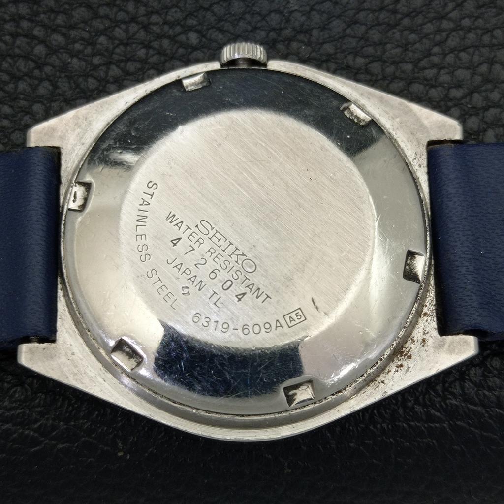 JAPONSKÉ VINTAGE SEIKO 5 AUTOMATICKÉ 6309A PÁNSKÉ HODINKY S MODRÝM CIFERNÍKEM a500834-5 R154-a500834