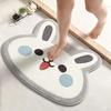 Thickened Special-Shaped Bathroom Absorbent Floor Mat Flannel Toilet Mat Shower Room Non-Slip And Dirt-Resistant Foot Mat