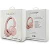 Guess Bluetooth 5.3 Metal Logo Script Pink Over-Ear Headphones
