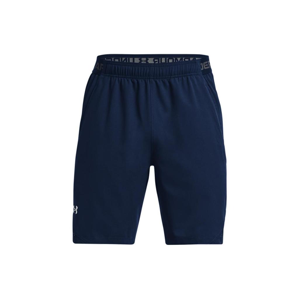 Under Armour Logo Breathable Woven Training Shorts Men Shorts Navy-Blue 1370382-408