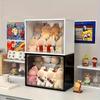 LABUBU Plush Toy Display Box Pendant Cute Doll Stand Cabinet Clear Storage Case Dust-Proof for Figurines Protective Shelf