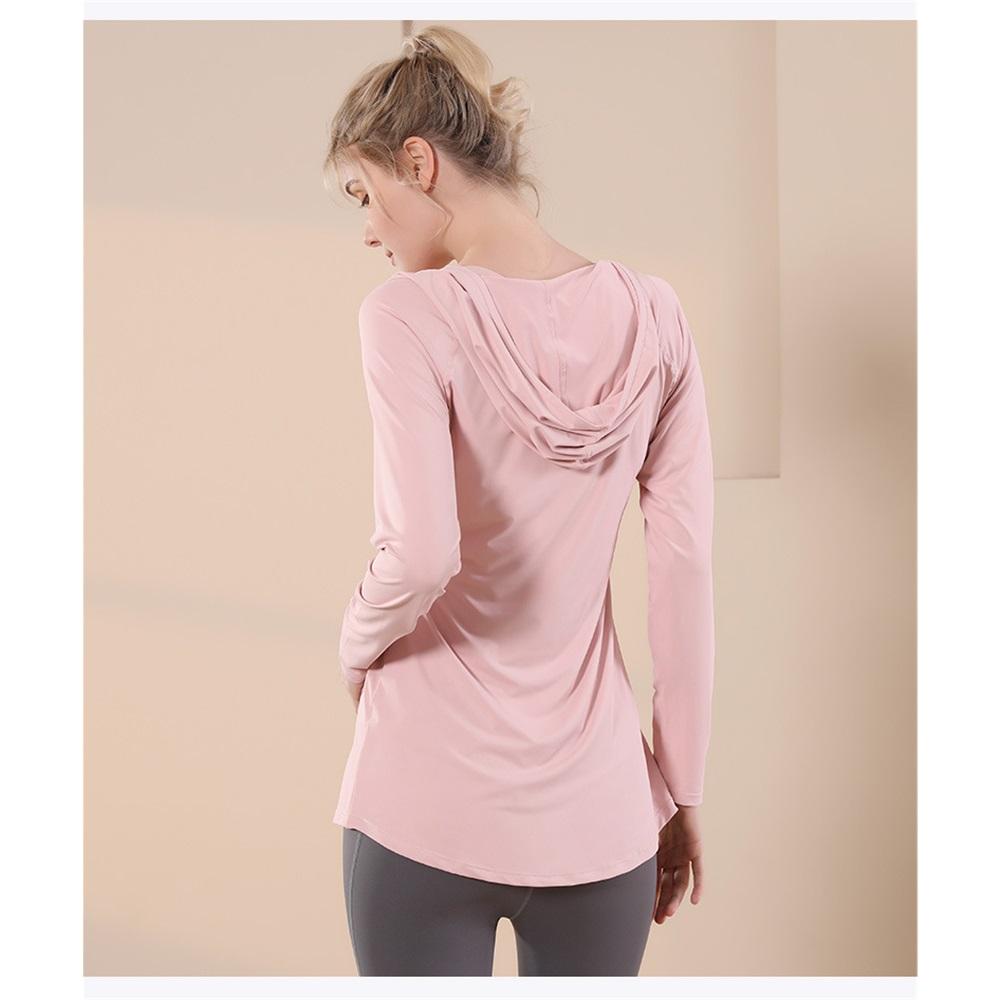 Yoga Clothes, Sports Tops, Women's Autumn And Winter Casual Loose Fit Slimming Hoodie, Long Sleeved Quick Drying Hooded Running And Fitness Sweatshirt