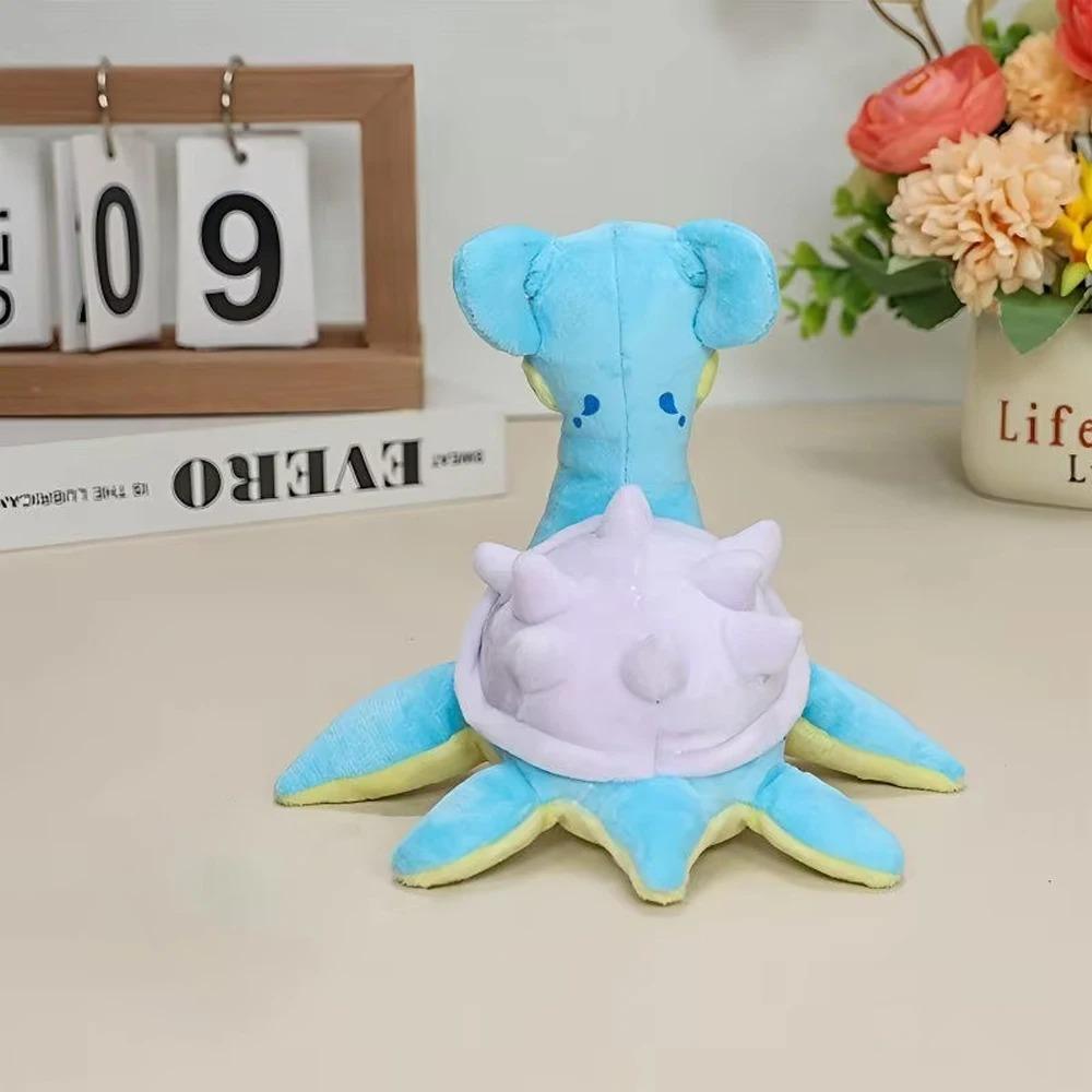 Peluches Lapras Kawaii Dessin Animé Mignon Esprit de l'Eau Poupées en Peluche Coussin Décoratif Cadeau d'Anniversaire Pour Enfants Amis Garçons