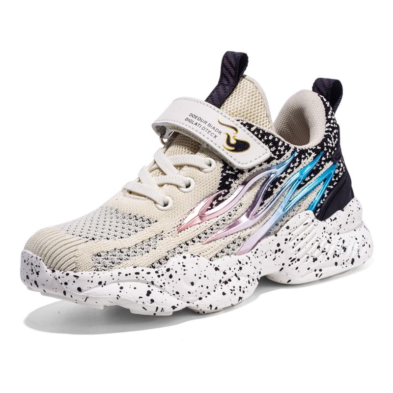 Dětské protiskluzové odolné proti opotřebení Módní trend Low Cut Fly Tkané Outdoorové sportovní boty Běžecké boty Běžecké boty