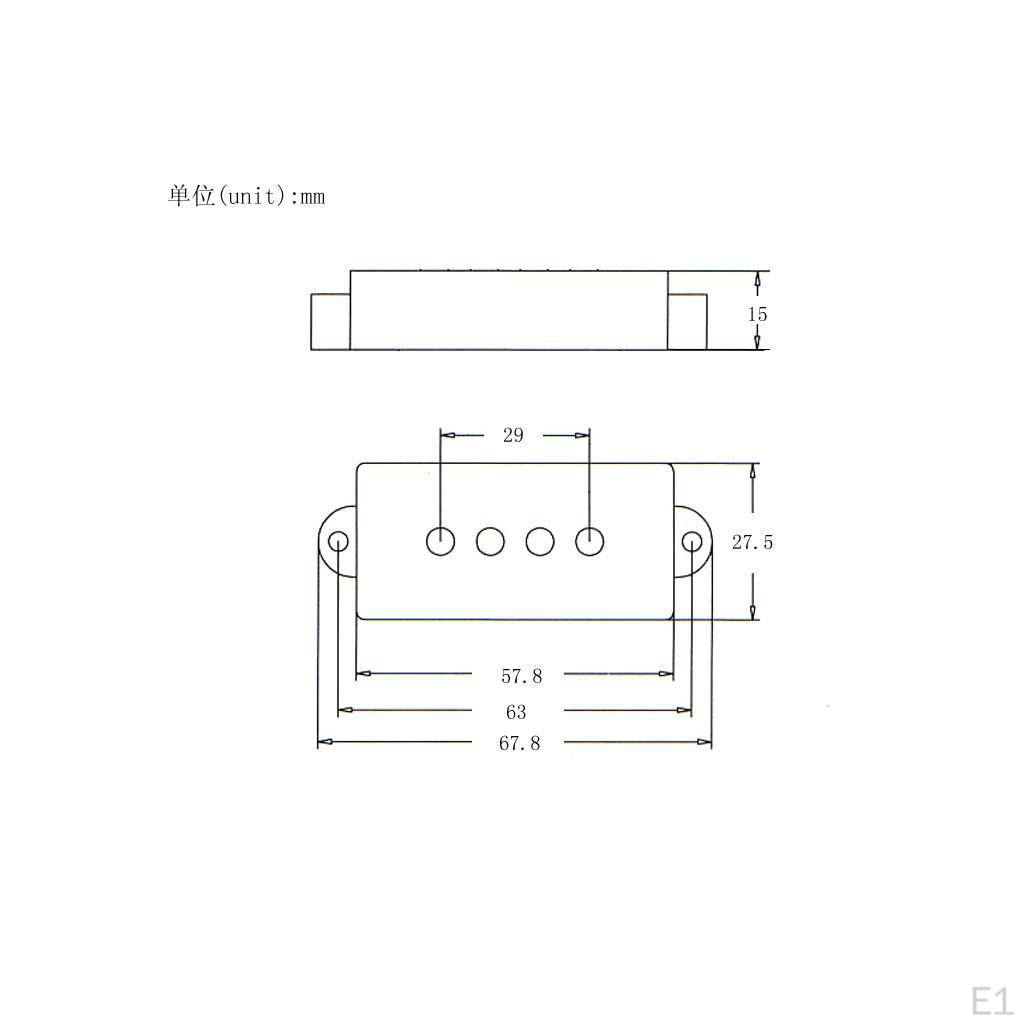 2 Open Pickup Covers for Musical Instrument Parts