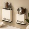 Carbon Steel Cutter Holder Wall Mounted Chopstick Storage Box  Tableware Organization