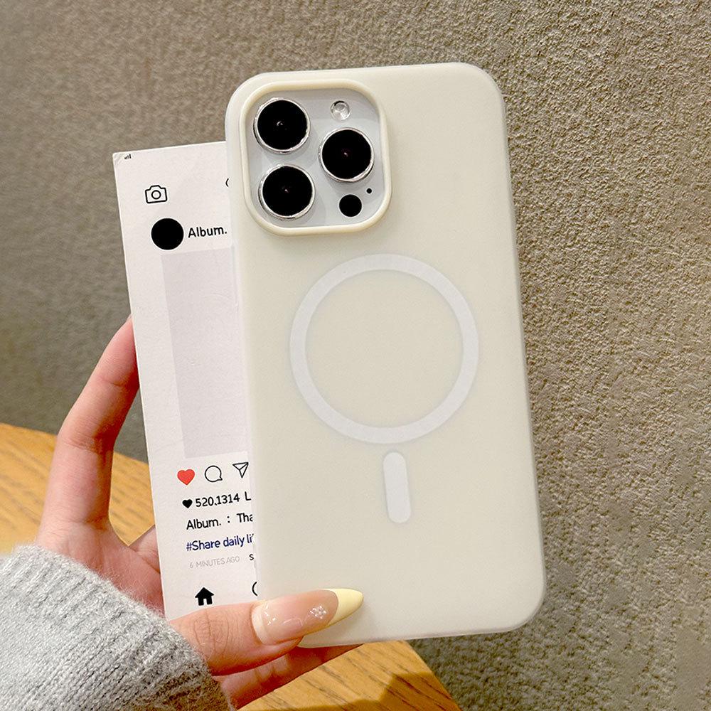 Magnetic Jelly Case: 2-in-1 Skin-Feel Protective Cover for Apple iPhone 14, 15, and 16, with Anti-Drop Design