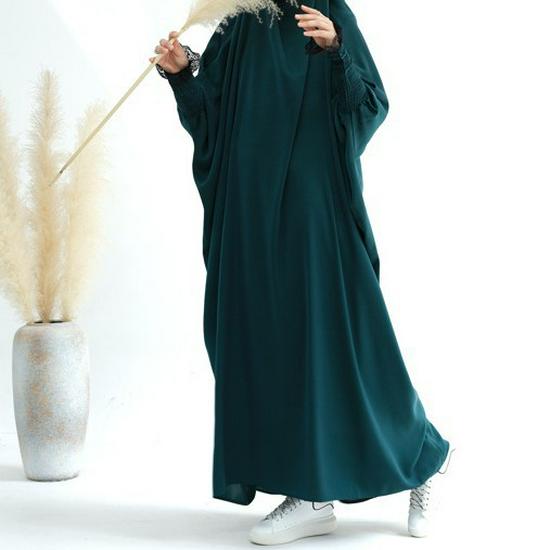 Loriya Solid Color Big Swing Robe Dress 2023 - LR609, Dubai, Turkey