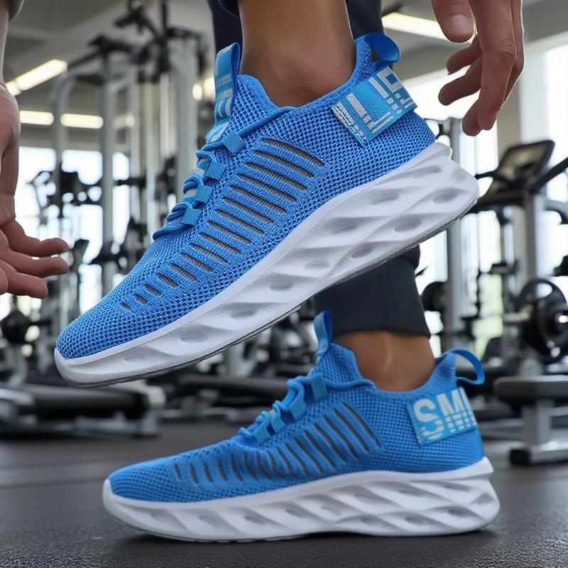 

Fashion Sneakers for Men Luxury Brand Mesh Breathable Lightweight Sports Shoes New Non Slip Lace Up Casual Fitness Running Shoes 41