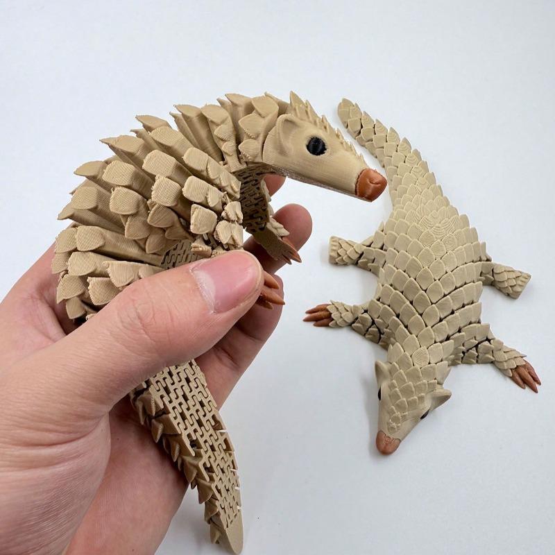 3D Printed Pangolin Toy Simulation Animal Pangolin Models Articulated Movable Desktop Ornaments And Collectibles