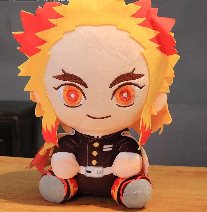20cm Hot Japan Demon Slayer Plush Dolls Lovely Anime Kimetsu No Yaiba Kamado Tanjirou Nezuko Zenitsu Kyoujurou Playthings Kids Presents