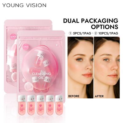 5pcs/10pcs Aceite Desmaquillante Time-to-drawing Paquete de Viaje Limpieza Portátil Rejuvenecedor de la Piel Aceite Desmaquillante Integrado
