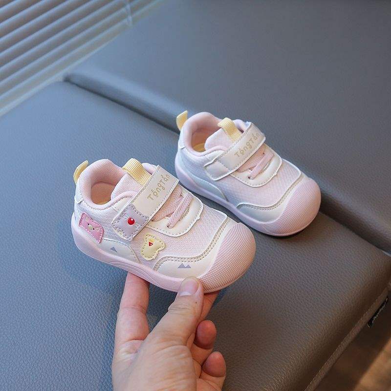 Baby Toddler Shoes Girls 2025 New Spring and Autumn Leather Shoes Non-slip 1 To 3 Years Old Functional Shoes Boys Shoes