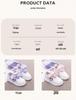 Girls' 2026 Spring Leather Casual White Cartoon Sneakers with Soft Soles